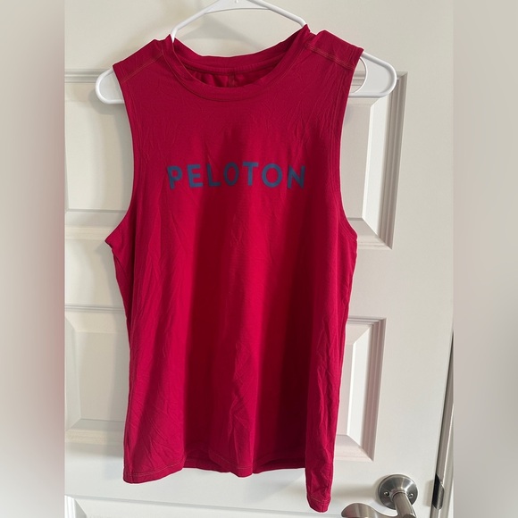 Peloton Raspberry Pink Sleeveless Workout Tank Top Size Extra Small Women’s - Picture 1 of 6